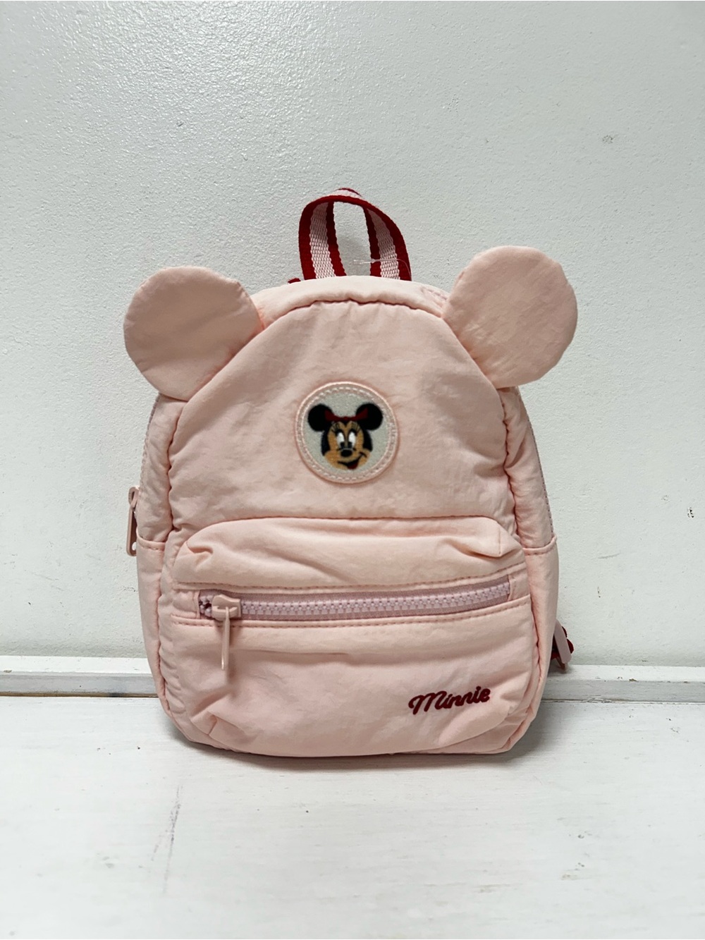NWT H&M Disney Minnie Mouse Pink Mini Backpack Toddler Kids Backpack with Ears